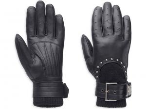 Paxton Full-Finger Leather Gloves with Touchscreen Technology 97397-14VW