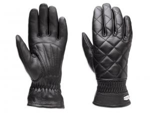 Quilted Leather Full-Finger Gloves 97213-14VW