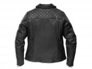 Lederjacke "Bezel Biker Collar Black"_1