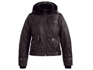 Leather Jacket "FRENZY HOODED" 97091-12VW