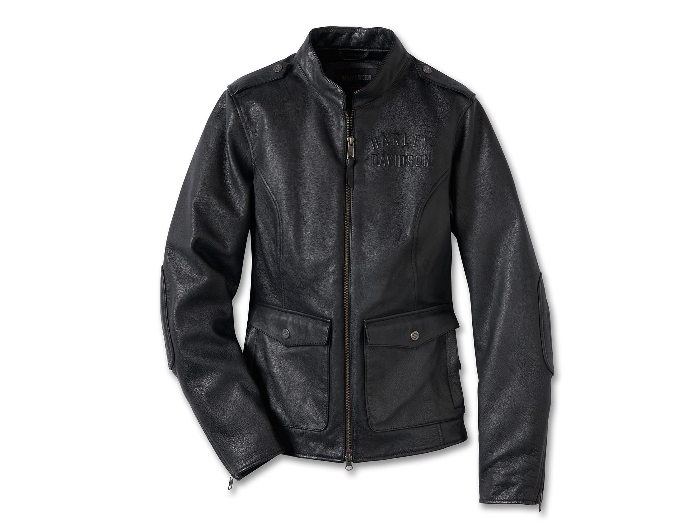 Women s Harley Davidson Layering System Captains Leather Jacket 98018 23VW Leather Jackets Women Clothing House of Flames Harley Davidson
