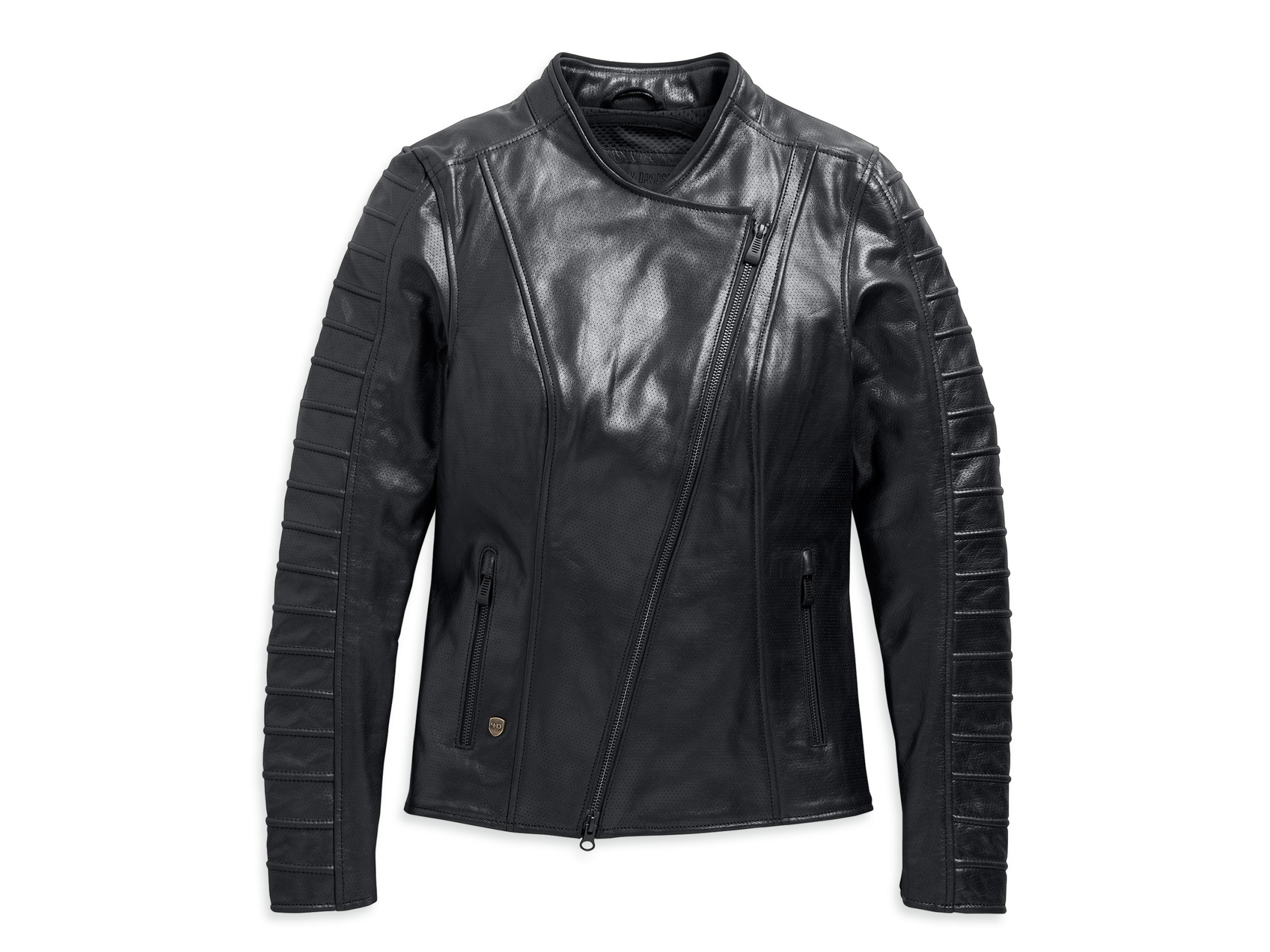 OZELLO PERFORATED LEATHER JACKET 98008 20EW Leather Jackets Women Clothing House of Flames Harley Davidson