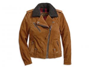 Women's Suede Biker Jacket 97009-20VW