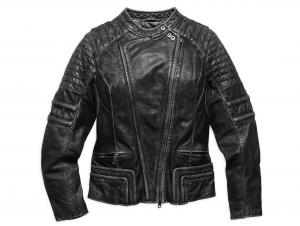 WASHED LEATHER BIKER JACKET 98116-16VW