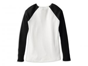 Longlseeve "Hallmark Thermal Knit Top White”"_1