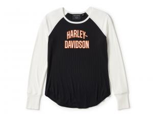 Longsleeve "Essential Arched Font Raglan Colorblock Black" 96428-25VW