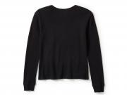 Longsleeve "Neon Eagle Distressed Waffle Knit Black"_1