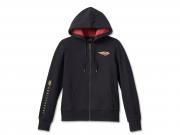 Women's 120th Anniversary Special Zip Front Hoodie - Black 96665-23VW