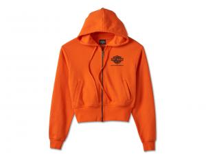Pullover "120th Anniversary Zip Front Hoodie Orange" 96894-23VW
