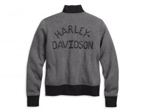 Pullover "CHAIN STITCH ZIP-FRONT MOCKNECK"_1