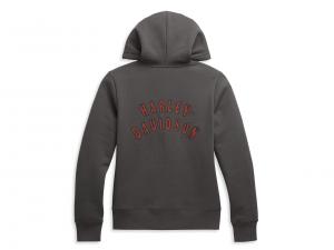 Pullover "HD® ROSES ZIP FRONT HOODIE"_1
