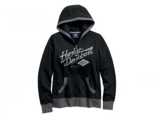 MESH LACE ACCENT HOODIE 96219-18VW