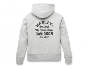 Pullover "Metropolitan Zip Front Hoodie Light Heather"_1