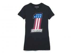 T-Shirt "#1 Race Graphic Black" 99148-22VW