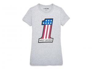 T-Shirt "#1 Race Graphic Grey" 99150-22VW