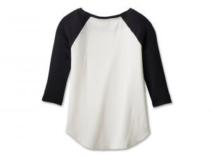 T-Shirt "120th Anniversary Speedbird Diamond Knit Top Colorblocked Cloud Dancer"_1