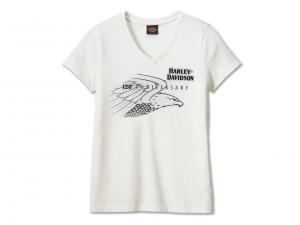 Women's 120th Anniversary United V-Neck Tee Cloud Dancer 96698-23VW