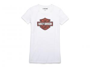 T-Shirt "Bar & Shield Graphic White" 99152-22VW