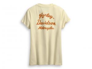 T-Shirt "DISTRESSED VINTAGE SCRIPT V-NECK"_1