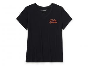 Women's Essential Bling V Neck Tee 96767-25VW