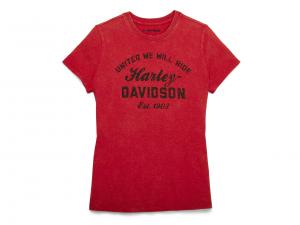 Women's Forever Metropolitan Relaxed Graphic Tee Red 96432-22VW