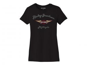 T-Shirt "Forever Silver Wing - Black" 96431-23VW