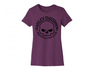 Women's Forever Skull Graphic Tee Violet 96429-22VW