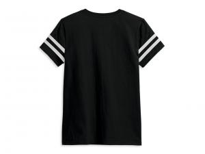T-Shirt "Forever Sleeve Striped - Black"_1