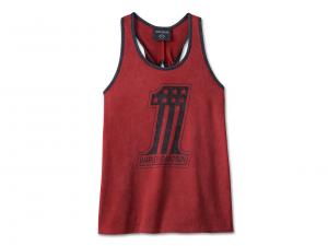 Women's National Anthem Twist Back Tank Red 97505-23VW