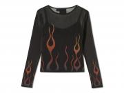 Top "Flames For Days Mesh Black"_1