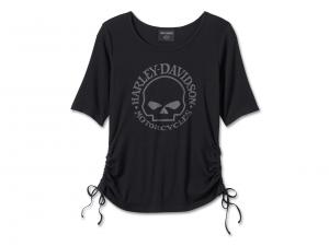 Women's Willie G Skull Tie Knit Top 99059-24VW