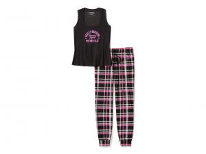 Women's Plaid Pajama Pant Set 96599-25VW