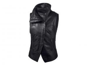 LEATHER & COMPRESSION KNIT VEST 96737-19VW