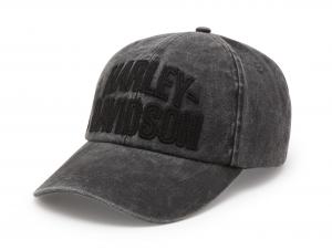 Arched Font Panhead Fitted Baseball Hat Black 97715-25VM