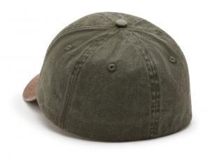 Baseballmütze "Arched Font Panhead Fitted Colorblocked Green & Dark Brown"_1