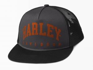 Men's Arched Harley Trucker Cap 97602-22VM