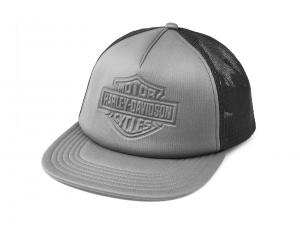 Men's Bar & Shield Debossed Trucker Hat 97625-22VM