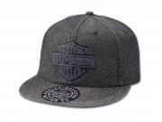Baseballmütze "Bar & Shield Denim Snapback Cap Black" 97734-23VM
