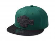 Bar & Shield Snapback Cap Green 97730-23VM