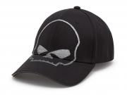 Willie G Skull Reflective Softail Stretch Fit Baseball Hat 97683-25VM