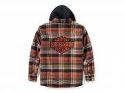 Hemd/Jacke "Bar & Shield Hooded Black Brown"_1