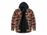 Hemd/Jacke "Bar & Shield Hooded Black Brown"_2