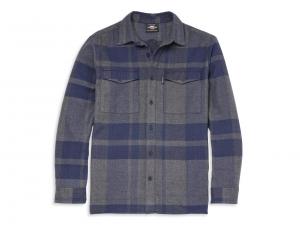 Hemd/Jacke "Cursive Font Large Plaid Shirt Jacket" 96158-22VM