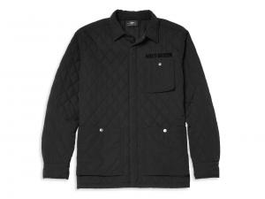 Men's Quilted Nylon Shirt Jacket 96141-22VM