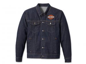 Men's Harley Davidson Denim Jacket - Dark Blue 99027-23VM