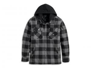 Men's Onwards Hooded Shirt / Jacket - Black 96356-23VM