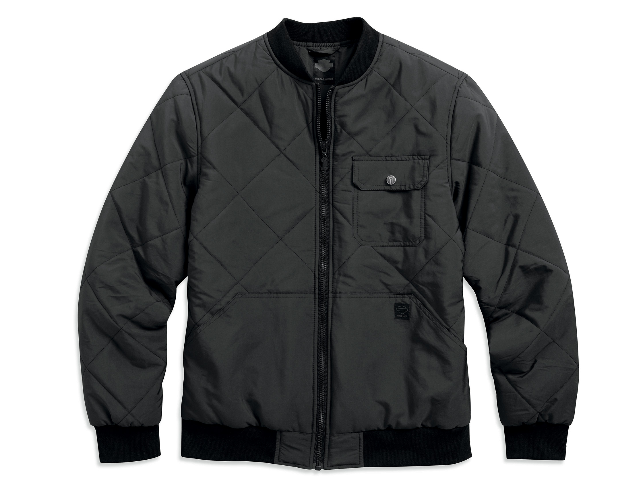 Quilted nylon on sale bomber jacket