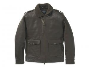 JACKET-CASUAL,LEATHER,BROWN 97015-22VM