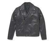 Men's Lisbon Debossed Casual Leather Jacket 97013-22VM