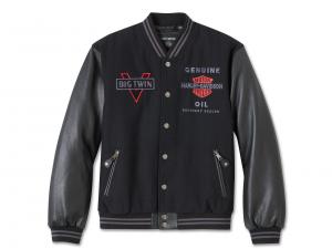 V-Twin Varsity Leather Jacket 97002-25VM
